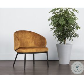 Echo Nono Tapenade Gold Lounge Chair