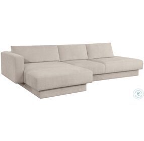 Tecoma Danny Cream LAF Chaise Sectional