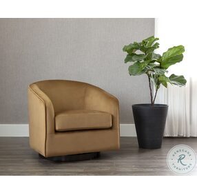 Hazel Gold Sky Swivel Lounge Chair