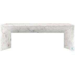 Nomad White Faux Marble Coffee Table