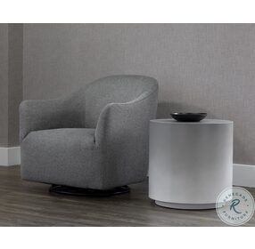 Perfetti Gray And White End Table