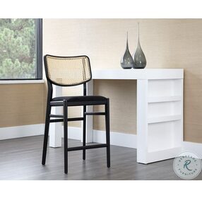 Annex Black And Natural Counter Height Stool