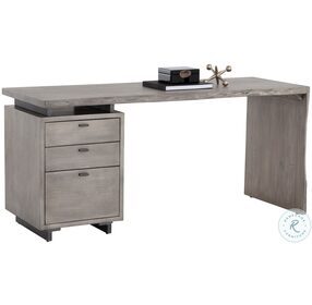 Lewis Gray And Gunmetal Home Office Set
