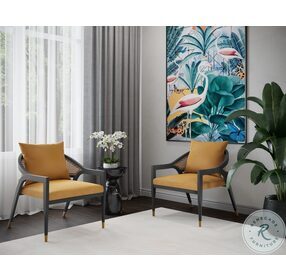 Kirsten Gold Sky Lounge Chair