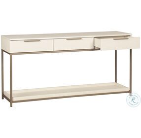 Rebel Champagne Gold And Cream Console Table
