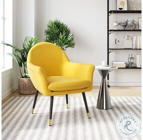 Alexandria Yellow Accent Chair