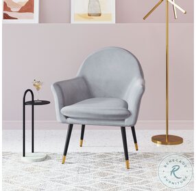 Alexandria Gray Accent Chair