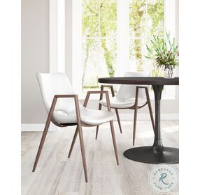Desi White Dining Chair Set Of 2