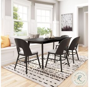 Iago Gray And Black Dining Chair Set Of 2