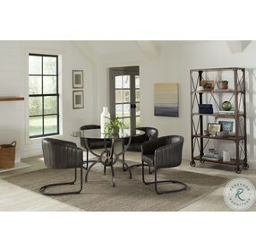 Aviano Anthracite Leatherette Dining Chair