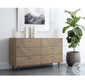 Grayson Light Wash And Pewter Dresser