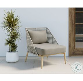 Andria Palazzo Taupe Outdoor Lounge Chair