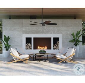 Bari Stinson White Outdoor Lounge Chair