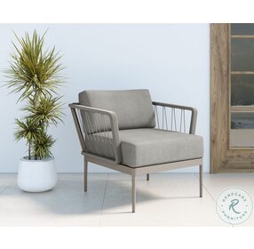 Catania Palazzo Taupe Outdoor Arm Chair