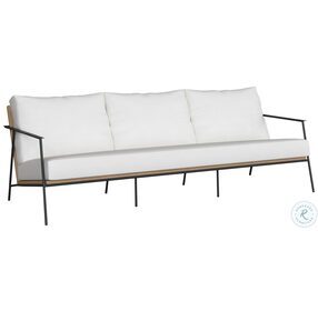 Milan Stinson White Outdoor Living Room Set