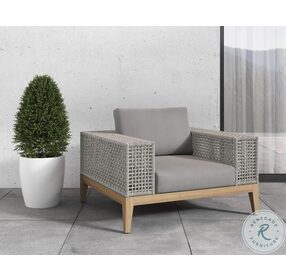 Salerno Palazzo Taupe Outdoor Arm Chair