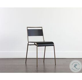 Euroa Matte Black Stackable Outdoor Dining Chair Set of 2
