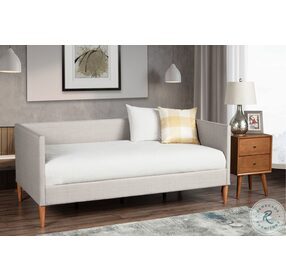 Britney Light Gray Linen Twin Daybed