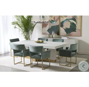 Greco Cream And Rustic Bronze Dining Table