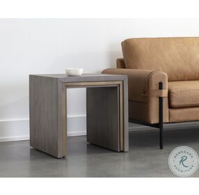 Hilbert Gray End Table