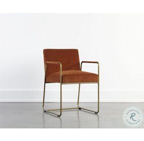 Balford Danny Rust Dining Arm Chair