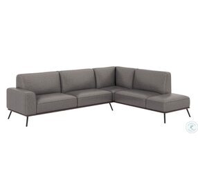 Brandi Vintage Charcoal RAF Chaise Sectional