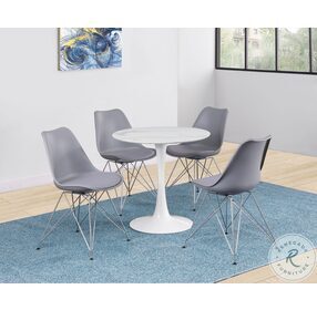Athena Grey Dining Chair Set Of 2