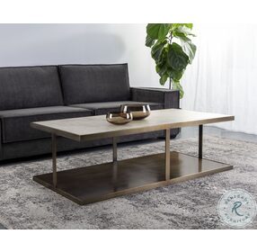 Kamali Matte And Antique Gold Coffee Table