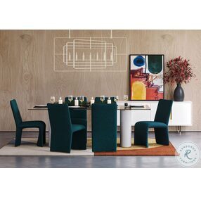 Iluka Danny Teal Dining Chair Set of 2