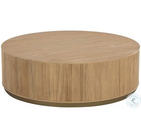Kalla Natural And Brushed Gold Coffee Table