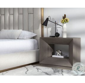 Thales Gray Nightstand