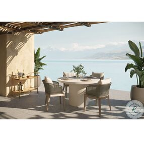 Capri Palazzo Cream Outdoor Dining Arm Chair