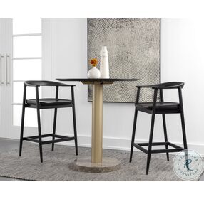 Jeremy Black Counter Height Stool