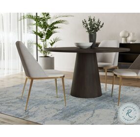 Elina Brown Round Dining Table