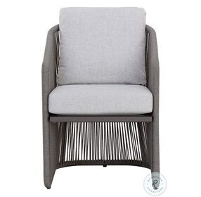 Allariz Light Gray Grace Bay Outdoor Dining Arm Chair