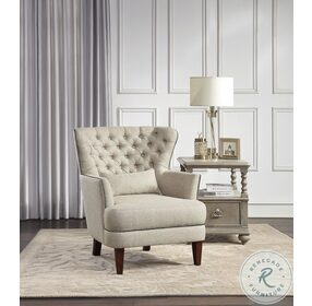 Marriana Beige Accent Chair