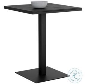 Merano Black Outdoor Bar Table Set