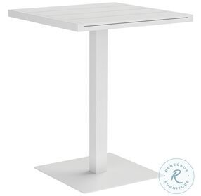 Merano White Outdoor Bar Table Set