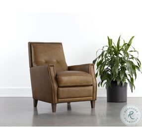 Florenzi Cognac Lounge Chair