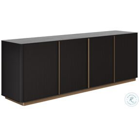 Kalla Charcoal And Brushed Gold Sideboard