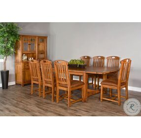Sedona Rustic Oak Extendable Dining Table