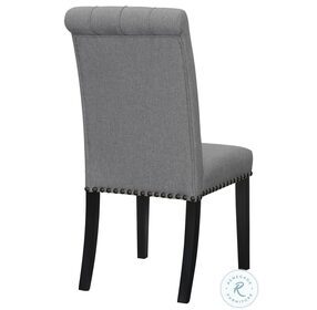 Phelps Grey and Rustic Espresso Side Chair Set of 2