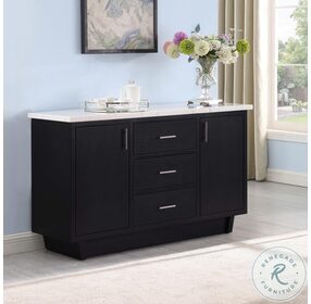 Sherry White And Rustic Espresso Sideboard