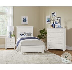 Fundamentals White Twin Panel Bed