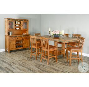 Sedona Rustic Oak Dining Table