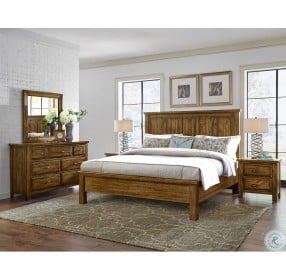 Maple Road Antique Amish King Mansion Bed