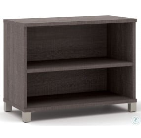 Pro-Linea Bark Grey 2-Shelf Bookcase
