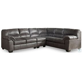 Bladen Slate 3 Piece Sectional with LAF Loveseat