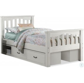 Highlands Harper White Youth Bedroom Set With 2 Storage Units