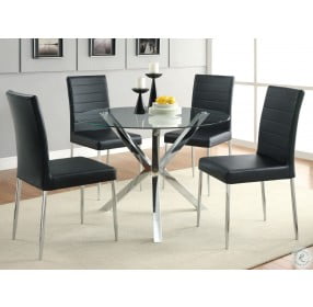 Vance Chrome Round Dining Table